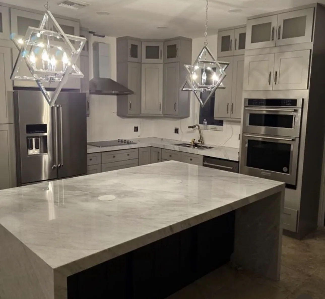 Classic Gray Kitchen by S&D Kings of Marble