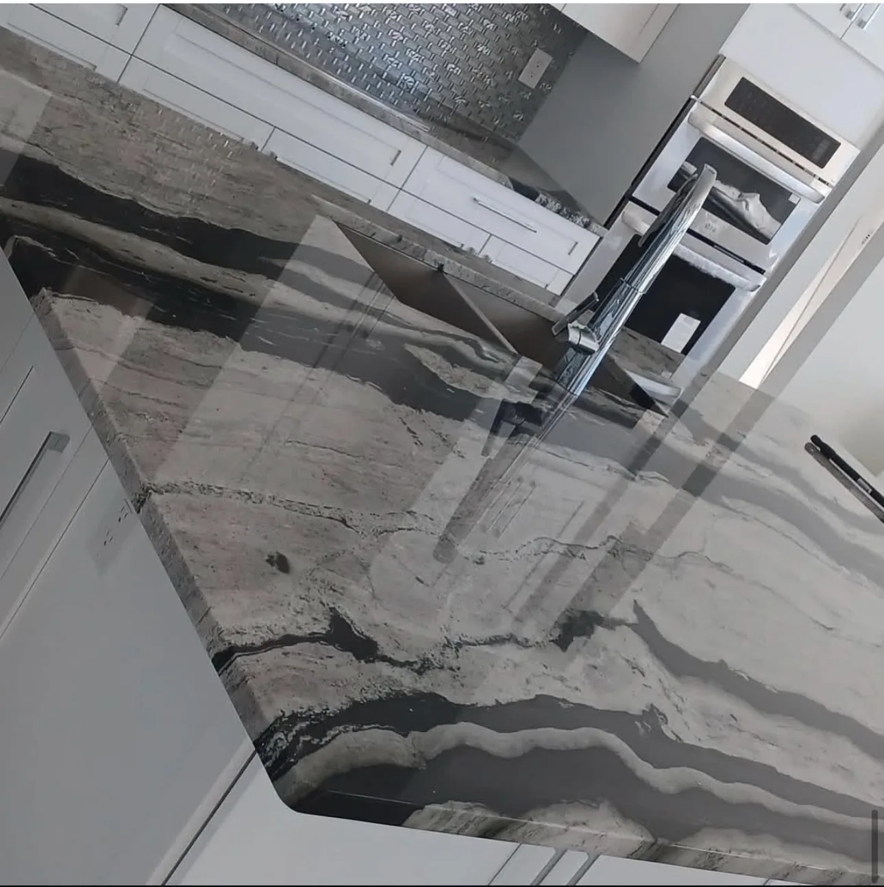 Contemporary Vanity by S&D Kings of Marble